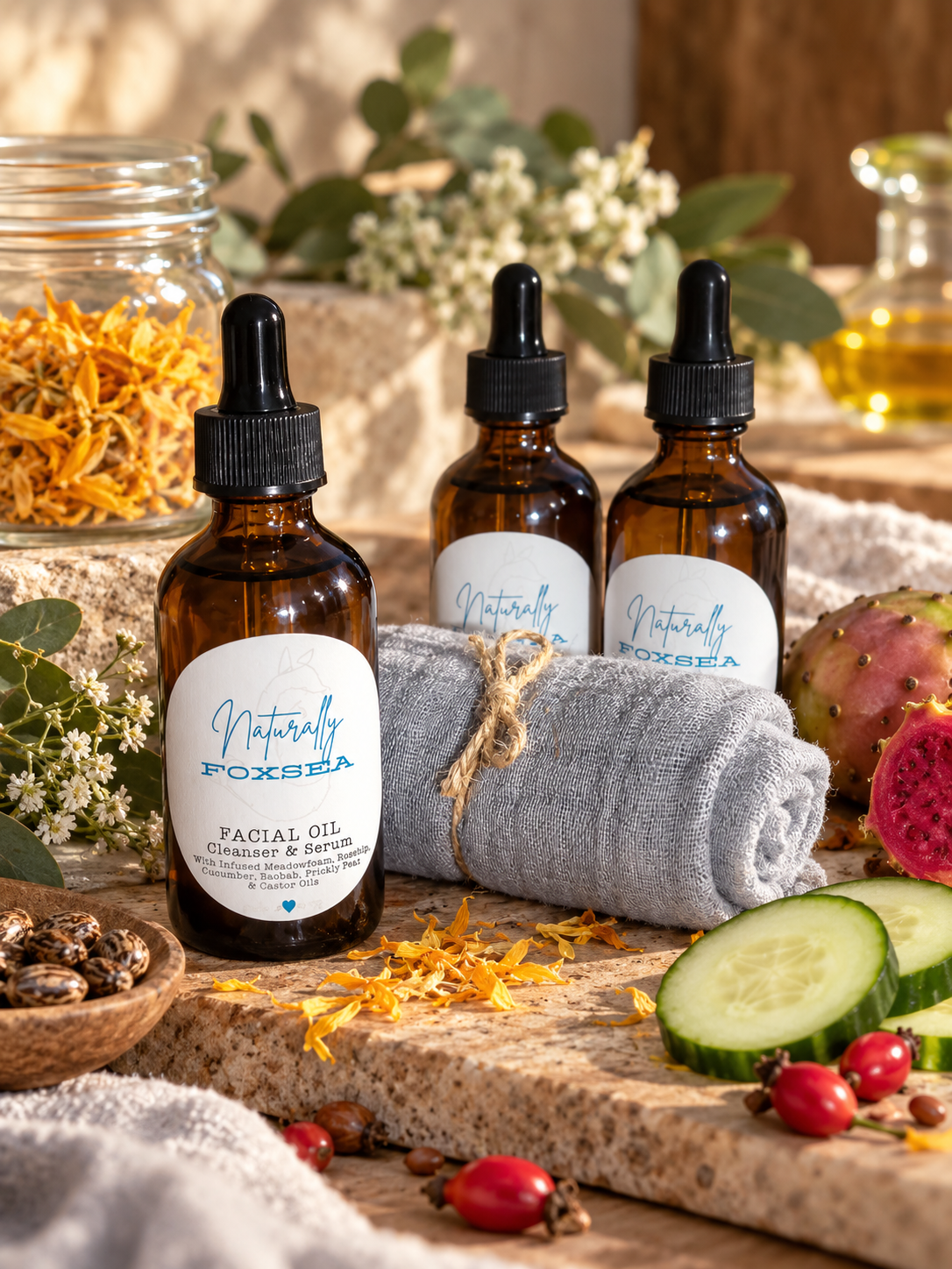 Botanical Facial Oil Cleanser + Serum
